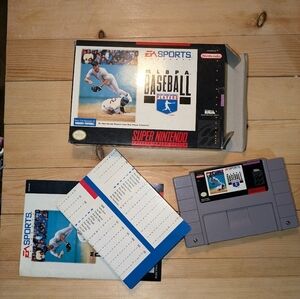 Super Nintendo MLBPA Baseball Game - Gray Pre-owned